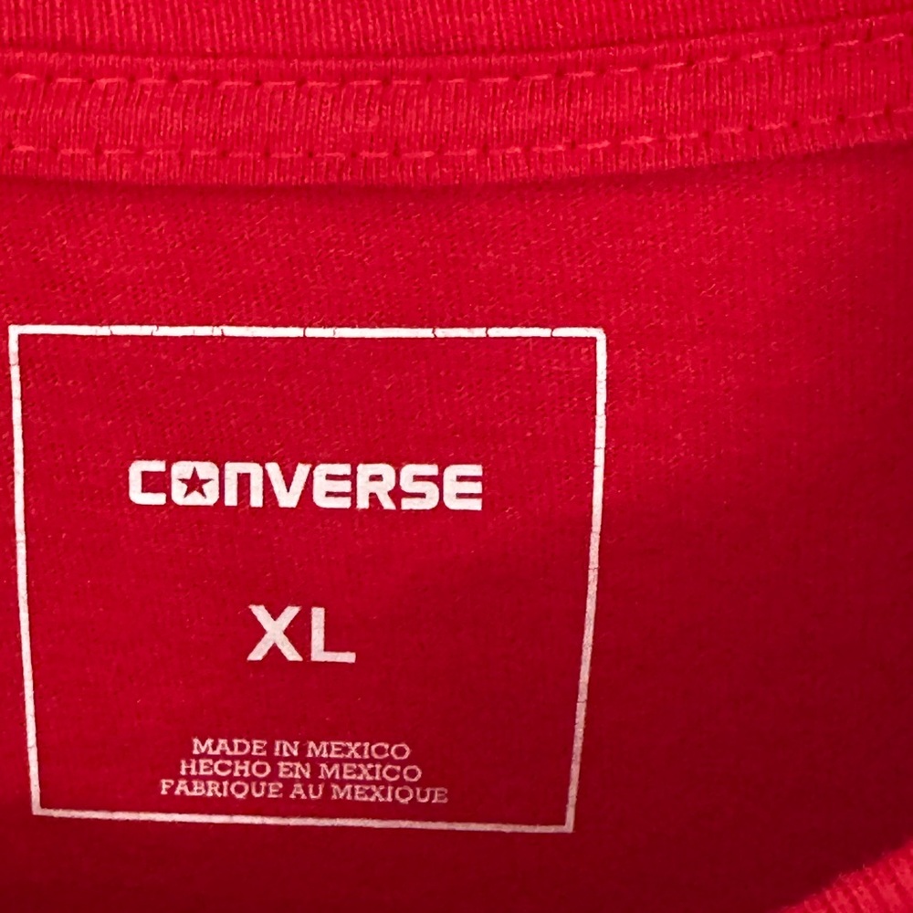 Converse Men's Red T-Shirt - Picture 3 of 3